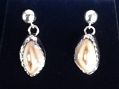elk ivory earrings