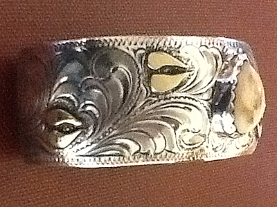 elk ivory silver bracelet