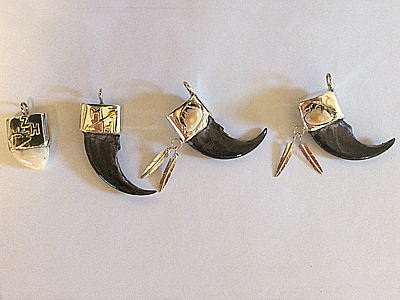 elk ivory necklace pierces