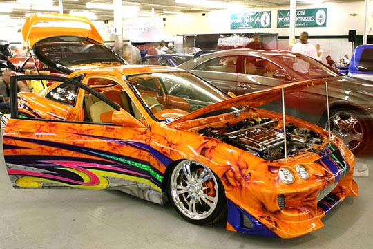 tricked out car import